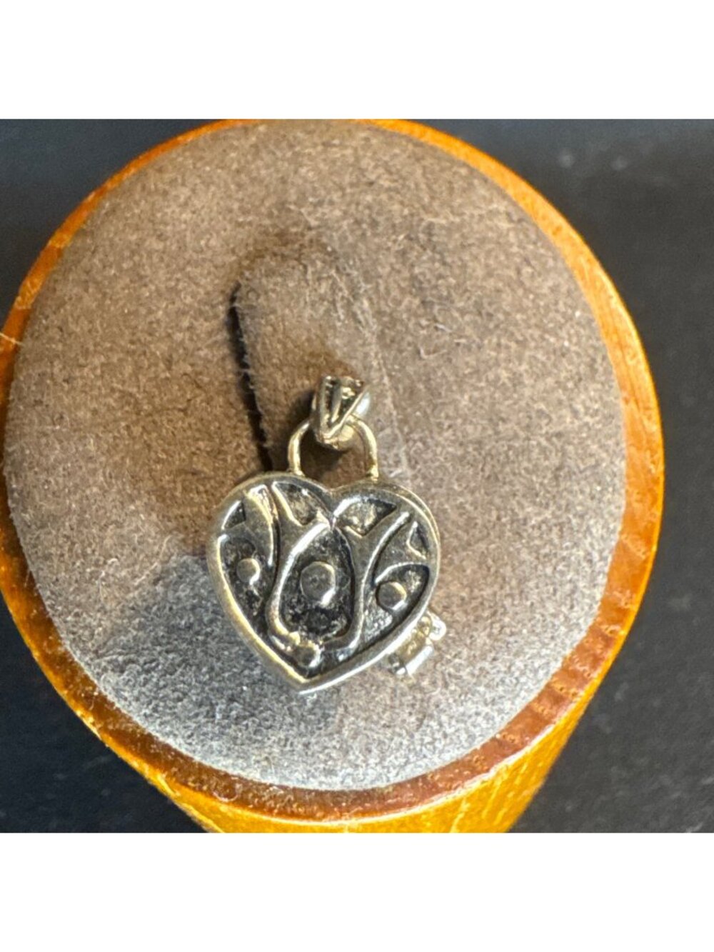 VTG Sterling Silver 925 Poison Locket Heart Box Pendant Size 0.75" Length